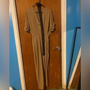 Jumpsuit with belted waist